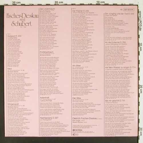 Fischer-Dieskau, Dietrich: singt Schubert (1961-1965), EMI(037-03 074), D,  - LP - K1627 - 6,00 Euro