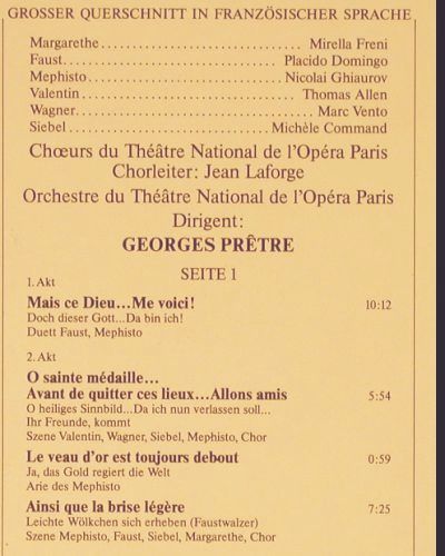 Gounod,Charles: Faust(Margarethe)-Gr.Querschnitt, EMI(26 262-6), D Club Ed., 1979 - LP - K1630 - 3,00 Euro
