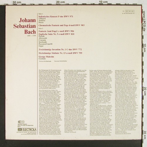 Bach,Johann Sebastian: Italinisches Konzert, Chromatische., EMI (037-02 142), D, 1972 Typ: LP Best.-Nr.: K1644 Preis: 9,00 Euro.