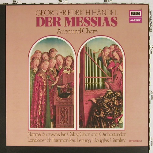 H&auml;ndel,Georg Friedrich: Der Messias-Arien und Ch&ouml;re, Europa (1237), D, 1974 Typ: LP Best.-Nr.: K1656 Preis: 5,00 Euro.