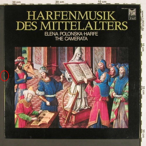 V.A.Harfenmusik des Mittelalters: Elena Polonska,Harfe. The Camerata, FSM(FSM 53 016), D,mint/vg+,  - LP - K1663 - 12,50 Euro