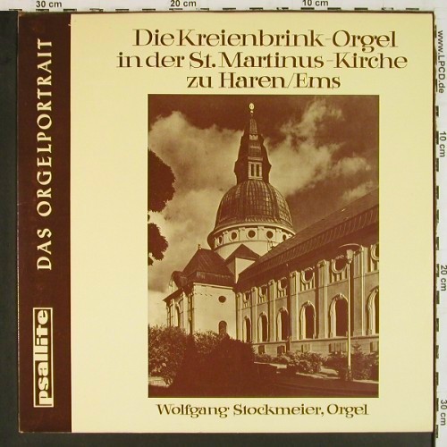 Stockmeier,Wolfgang: Max Reger, Booklet, m-&sol;m, Psallite Orgelportrait (PSAL 145&sol;120973), D Typ: LP Best.-Nr.: K1681 Preis: 20,00 Euro.
