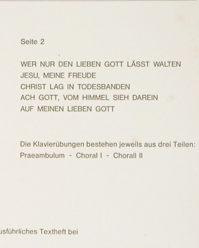 Stockmeier,Wolfgang: Johan Ludwig Krebs,Orgelwerke I, Psallite Orgelportrait (PSAL 162&sol;200974), D Typ: LP Best.-Nr.: K1684 Preis: 20,00 Euro.