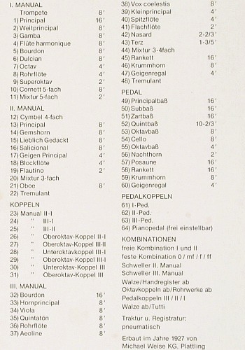 Stockmeier,Wolfgang: Sigfrid Karg-Elert, Psallite Orgelportrait (PSAL 194&sol;150677), D Typ: LP Best.-Nr.: K1689 Preis: 20,00 Euro.
