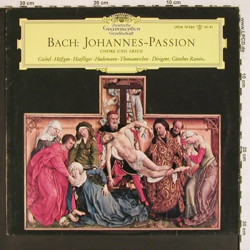 Bach,Johann Sebastian: Johannes-Passion-Ch&ouml;re und Arien, D.Gr. (LPEM 19 260), D, Mono, 1962 Typ: LP Best.-Nr.: K1690 Preis: 17,50 Euro.