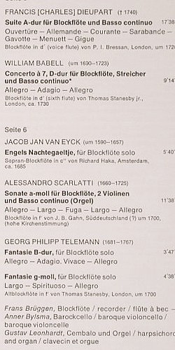 Br&uuml;ggen,Frans: 17 Blockfl&ouml;ten, Box, Telefunken&sol;Das Alte Werk (SMA 25 073-T1-3), D, 1972 Typ: 3LP Best.-Nr.: L6066 Preis: 17,50 Euro.