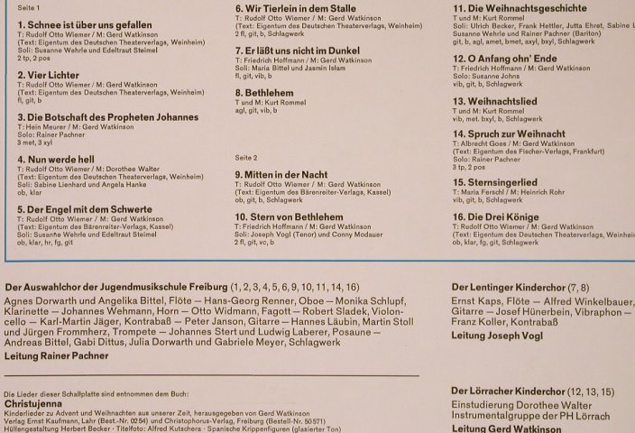 V.A.Stern über alle Welt: Neue Weihnachtslieder fr Kinder..., Christophorus(73 885), D,  - LP - L6350 - 5,00 Euro