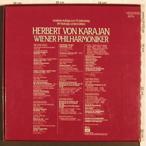 Karajan,Herbert & Wiener Philh.: Same, Box, Lim.Ed. 75th birthday, EMI (137-54 370&sol;73), D Typ: 4LP Best.-Nr.: L7040 Preis: 17,50 Euro.