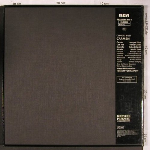 Bizet,Georges: Carmen, Box, RCA (26.35035), D, Ri, 1971 Typ: 3LP Best.-Nr.: L8201 Preis: 12,50 Euro.