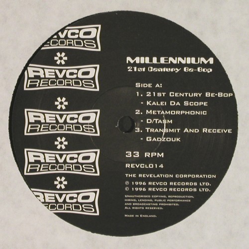 V.A.Millennium 21st Century Be-Bop: Kalei da Scope... Mainframe,(D&B), Revco (REVCL014), UK, 12Tr, 1996 Typ: 2LP Best.-Nr.: V1402 Preis: 11,50 Euro.