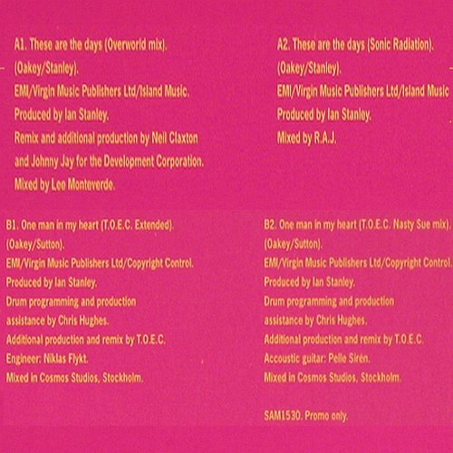 Human League (mixes): One Man In My HeartThese are t.Days, EW, DJ1+DJ2 (SAM1529 SAM1530), UK,Promo Typ: 12"*2 Best.-Nr.: V5096 Preis: 7,50 Euro