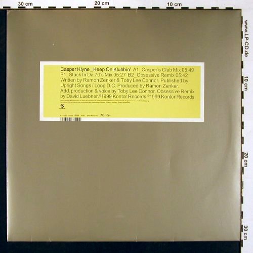 Klyne,Casper: Keep on Klubbin'*3, Kontor(K090), D, 1999 - 12inch - V5497 - 6,00 Euro