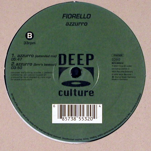 Fiorello: Azzurro*4, Deep Culture, FLC (8573 85532-0), D, 2000 Typ: 12" Best.-Nr.: V6232 Preis: 7,50 Euro.