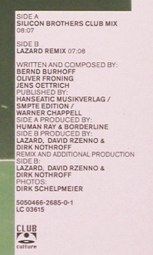 Silicon Bros.: 1 Million Miles From Home*2, Club Culture (5050466-2685-0-), D, 2002 Typ: 12" Best.-Nr.: V6257 Preis: 5,00 Euro.