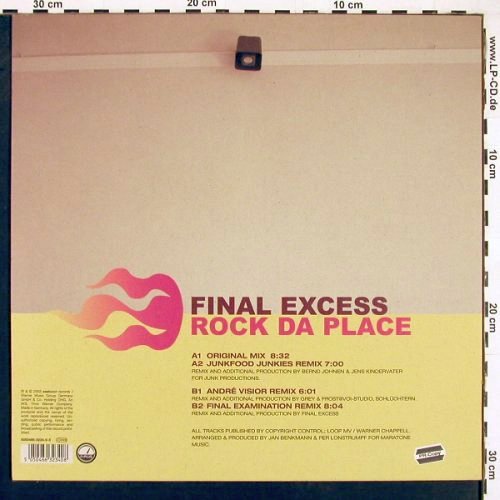 Final Excess: Rock Da Place*4, F+PLUS (5050466-3234-08), D, 2003 Typ: 12" Best.-Nr.: V6329 Preis: 4,00 Euro.