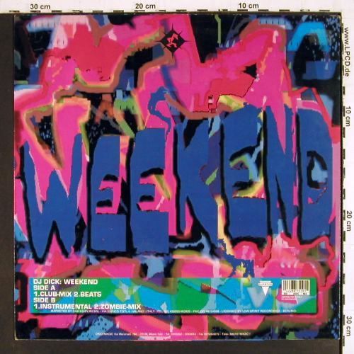 DJ Dick: Weekend*4, wol, Bull&Butcher Recordings(BB 2005 MX), I, 1991 - 12inch - V7834 - 4,00 Euro