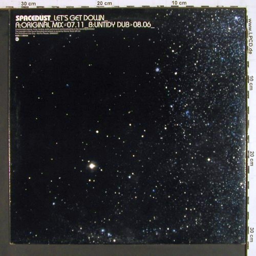 Spacedust: Let's Get Down*2,OrignMix&sol;UnTidyDub, EW, Promo (SAM00057), D Typ: 12" Best.-Nr.: V8059 Preis: 7,50 Euro.