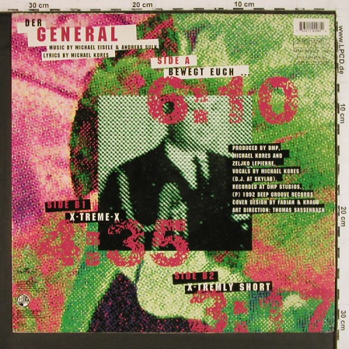2 X-Treme: Der General*3, Bewegt Euch, Deep Groove (74321102981), D, 1992 Typ: 12" Best.-Nr.: V8065 Preis: 9,00 Euro.
