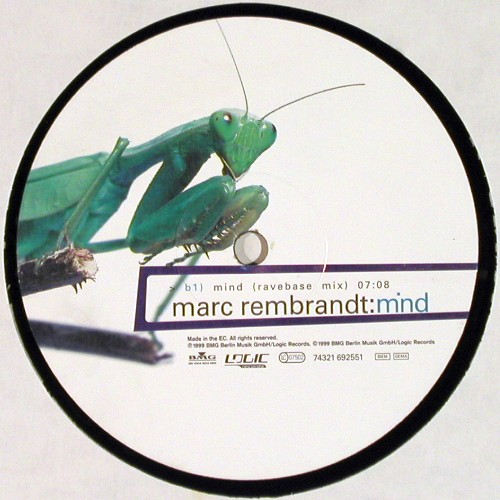 Rembrandt,Marc: Mind *2, ext.&sol;ravebase mix, Logic (74321 692551), EU, 1999 Typ: 12" Best.-Nr.: V8068 Preis: 6,00 Euro.