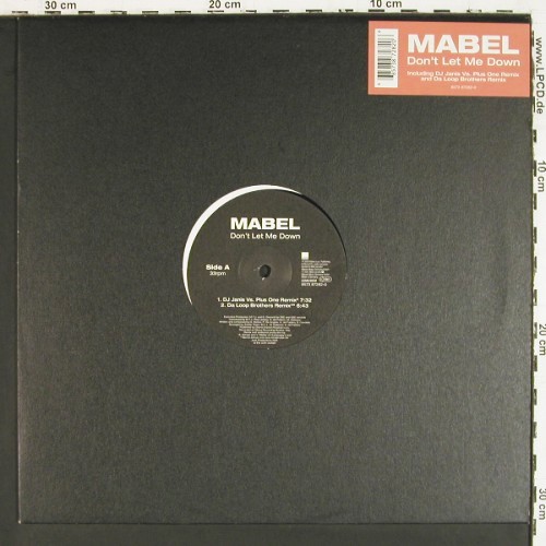 Mabel: Don't Let Me Down*4, WEA, D, 2001 Typ: 12" Best.-Nr.: V8075 Preis: 6,00 Euro.