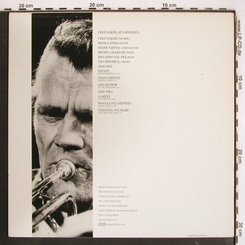 Baker,Chet: At Capolinea, rec.Milano Okt.1983, Red Records(NS 206), I, 1987 - LP - V3650 - 30,00 Euro