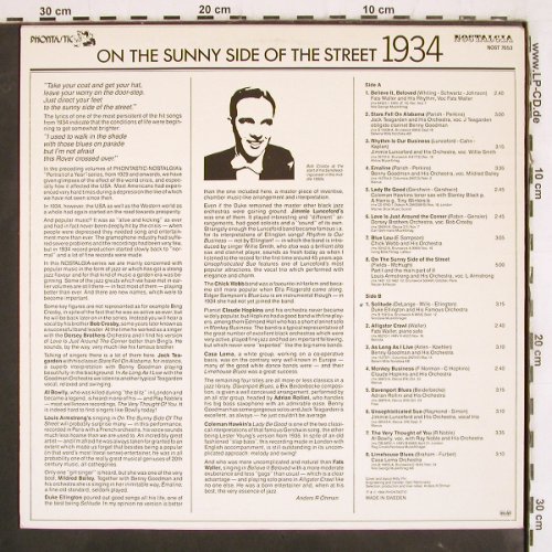 V.A.On the sunny side otStreet 1934: Fats Waller... Cassa Loma Orch., Phontastic(NOST 7653), S, 1984 - LP - V3893 - 9,00 Euro