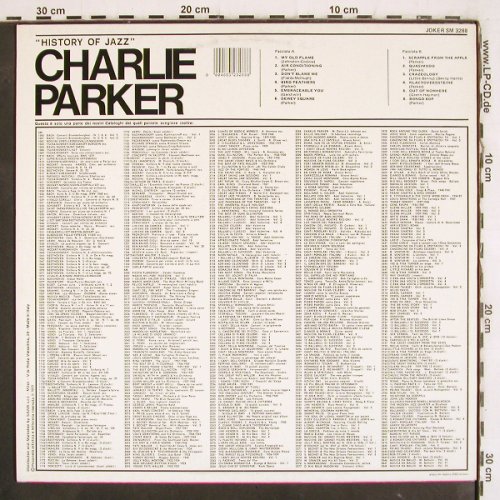 Parker,Charlie: History Of Jazz, Joker(SM 3288), I, 1973 - LP - V4006 - 7,50 Euro