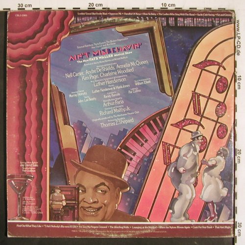 Waller,Fats: Ain't Misbehavin', Foc,Musical Show, RCA Red Seal(CBL2-2965), US, m-/vg+, 1978 - 2LP - V4020 - 7,50 Euro