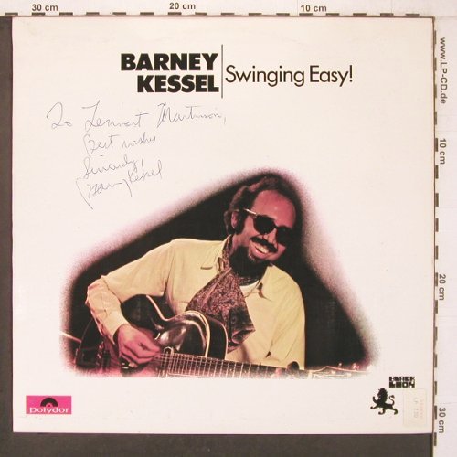Kessel,Barney: Swinging Easy!, rec.1968, sign., Polydor, stoc,stol (2460 130 select), UK,vg+/m-, 1971 Typ: LP Best.-Nr.: V4104 Preis: 9,00 Euro
