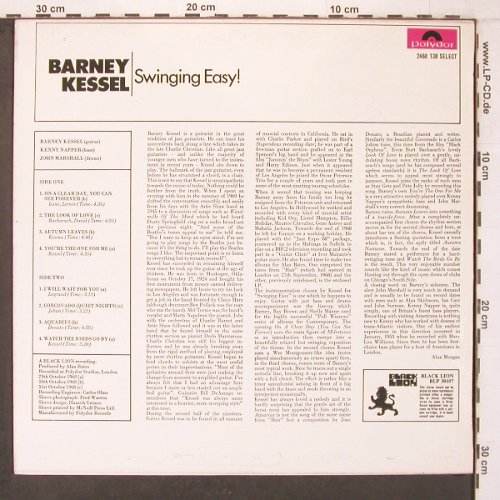 Kessel,Barney: Swinging Easy!, rec.1968, sign., Polydor, stoc,stol (2460 130 select), UK,vg+/m-, 1971 Typ: LP Best.-Nr.: V4104 Preis: 9,00 Euro