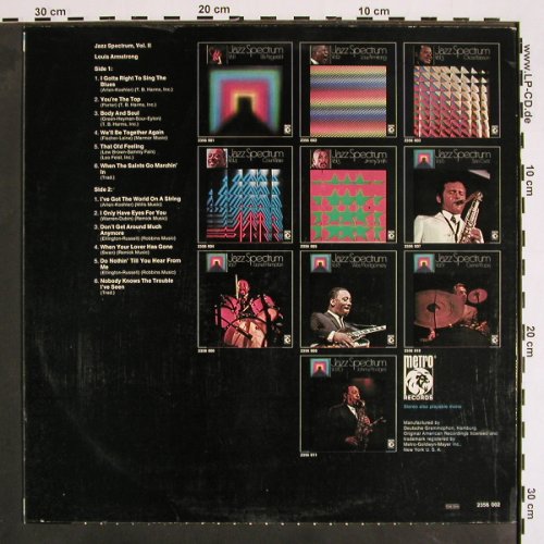 Armstrong,Louis: Jazz Spectrum Vol.2, Metro Records(2356 002), S, 1971 - LP - V4234 - 9,00 Euro