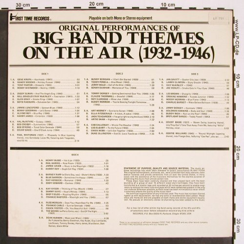 V.A.Big Band Themes on the Air: 1932-1946,over 62 themes..., Foc, First Time Rec.(FTR-2501), US, stoc,  - 2LP - V4332 - 12,50 Euro