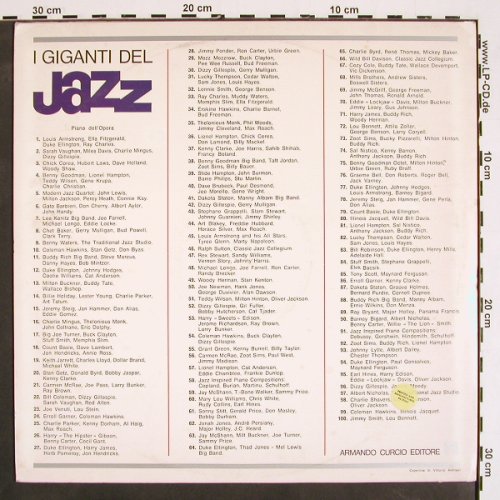 Holiday,Billie / Lester Young: Charlie Parker, Art Tatum, Foc, I Grandi del Jazz(GJ-14), I, 1980 - LP - V4335 - 7,50 Euro