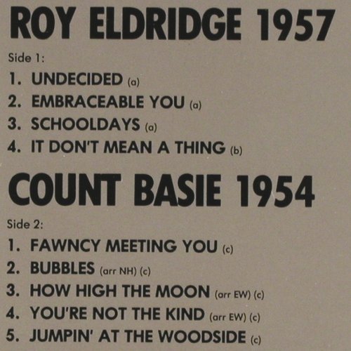 Eldridge,Roy / Count Basie: Americans in Sweden, 1957 / 1954, Jazz Society(AA 514), S, 1983 - LP - V4337 - 9,00 Euro
