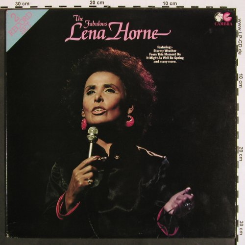 Horne,Lena: The Fabulous (side2 vg+,plays well), Cambra(CR 047), UK, 1982 - 2LP - V4339 - 7,50 Euro