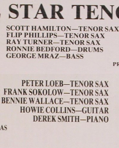 Progrssive Rec. All Star Tenor Sax: Spect.Scott Hamilton, Peter Loeb..., Progressive Rec.(7019), US, 1980 - LP - V4343 - 11,50 Euro