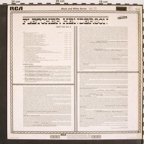 Henderson,Fletcher: Vol.2 (1927-1934), m-/vg+, RCA(741.071), F,  - LP - V4360 - 7,50 Euro