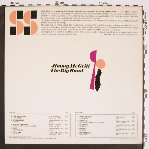 McGriff,Jimmy: The Big Band, Foc, Solid State (SS 180001), US, 1966 Typ: LP Best.-Nr.: V4373 Preis: 22,50 Euro