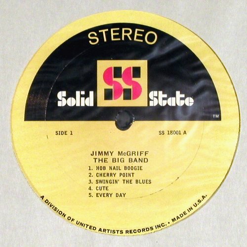 McGriff,Jimmy: The Big Band, Foc, Solid State (SS 180001), US, 1966 Typ: LP Best.-Nr.: V4373 Preis: 22,50 Euro
