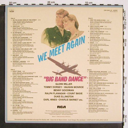V.A.Big Band Dance - We meet again: Tommy Dorsey... Hal McIntyre, Foc, RCA, Mono(CM 43481-1/2), S(1937-52), 1984 - 2LP - V4383 - 9,00 Euro