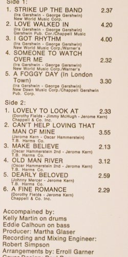 Garner,Eroll: plays Gershwin & Kern (rec.1976), Philips(6316 097), S, 1977 - LP - V4384 - 17,50 Euro