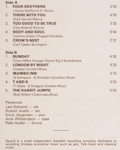 Erstrand,Lars  and Four Brothers: Same, Opus 3(), S, 1984 - LP - V4386 - 20,00 Euro