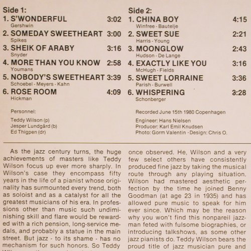Wilson,Teddy & Trio: Revisits the Goodman Years, Storyville(SLP 4046), US, 1982 - LP - V4390 - 9,00 Euro