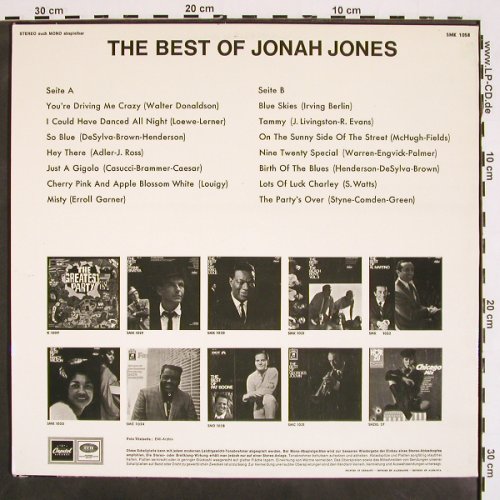 Jones,Jonah: The Best of, Capitol (SMK 1058), D Typ: LP Best.-Nr.: V4395 Preis: 9,00 Euro