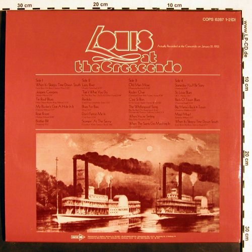 Armstrong,Louis: At The Crescendo 1955, Foc, MCA Coral(COPS 6287 1-2(D), D, 1973 - 2LP - V4400 - 12,50 Euro