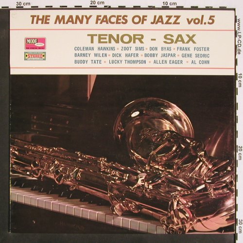 V.A.The Many Faces Of Jazz Vol.5: Tenor-Sax, 12 Tr., Mode Serie/Vogue(CMDINT 9517), F, 1968 - LP - V4404 - 9,00 Euro