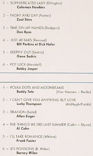 V.A.The Many Faces Of Jazz Vol.5: Tenor-Sax, 12 Tr., Mode Serie/Vogue(CMDINT 9517), F, 1968 - LP - V4404 - 9,00 Euro