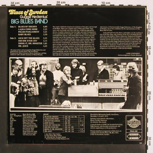 Big Blues Band -Gugge Hedrenius: Blues of Sweden, Polar(POLS 240), S, 1972 - LP - V4406 - 12,50 Euro