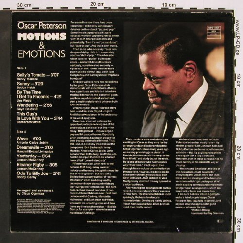 Peterson,Oscar: Motions & Emotions (1970), MPS(15251), S, Ri,  - LP - V4416 - 9,00 Euro