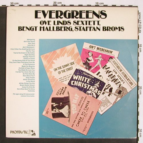 Lind,Ove & Sextett - B.Hallberg - B: Evergreens, Foc, Phontastic (PHON 30-001), S, 1977 Typ: 2LP Best.-Nr.: V4665 Preis: 7,50 Euro